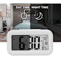 Miniatyrbild 3 av 5: Alarm Snooze Elektronisk Smart Klocka Nattljus Termometer Digital Led Display（Vit）