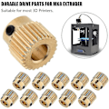 Miniatyrbild 2 av 4: 10 st delar mässing extruderhjul 26 tänder mässinghjul för Cr-10.cr-10s,ender 3 extruder,ender 3 Pro,mk7 Mk8(26 tänder)