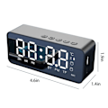 Miniatyrbild 3 av 5: Digital klocka med Bluetooth-högtalare, väckarklocka med alarm, spegel LED-display, Bluetooth V5.0 TFCard