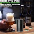 Miniatyrbild 3 av 5: 2-pack Push Down-pop Off Ölflasköppnare med Magnetisk Korksamlare, Inga Skador på Korkar, Automatisk Decapitator Öl/läsk Magnetflasköppnare, en-