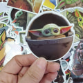Miniatyrbilde 4 av 4: WABJTAM Baby_Yoda klistremerker 50 stk vinyl vanntette klistremerker for bærbar PC, Hydro Flask vannflaske bilkopp datamaskin gitar skateboard bagasje sykkel støtfanger