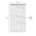 Miniatyrbild 2 av 5: 2 st Snowflake Foliefransgardiner Glittrande Metallisk Frans Fest (silver)