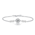 Miniatyrbild 1 av 5: WABJTAMNy 925 Silver kedjaMoissanite bröllopskedja armband för flickor klassiska smycken Gåvor, turism, selfie, gatufotografering Ny 925 Silver kedja