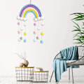 Miniatyrbild 3 av 3: 2024, regnbågsväggdekoration färgglad boll för barnrum flickors sovrum babyshower plantskola