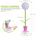 Miniatyrbillede 5 af 5: Børnesenglampe, Kreativ Led Genopladelig Skrivebordslampe Øjenbeskyttelse Touch Sensor Bordlampe Justerbar Sengelampe Med Penneholder (Pink)