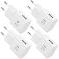 Miniatyrbilde 1 av 6: 4-pak 5v-2a USB strømladerkontakt Adapter Universal hurtiglader for Samsung Galaxy S22 S21 S20 S10 S5 S6 S7 S8 S9/edge/plus