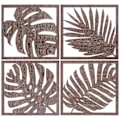 Miniatyrbild 1 av 2: 1 Set Trä Palm Blad Väggdekor Rustik Vägg Trä Blad Dekor Tropiska Blad Väggdekor