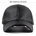 Miniatyrbillede 2 af 5: Imiteret krokodillelæder baseball cap europæisk og amerikansk baseball cap husholdningslæder par hat buet skygge hat solskærm kasket lys boa
