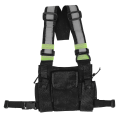 Miniatyrbilde 1 av 5: Radios Lommeradio Brystsele Bryst Front Pack Veske Holster Vest Bæreveske For 2 Veis Radio Wa