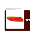 Miniatyrbillede 3 af 5: Bilens forreste kofanger Rh sidelys blinklys til C-klasse W203 blinklys 2038200421 A2038200