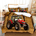 Miniatyrbild 1 av 2: 3D Digitaltryck Cool Traktor Serie Sängkläder Tredelad Set TLJ11 180*200cm -ZHENV（180*200cm）