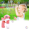 Miniatyrbild 3 av 3: Bubbelpistol Set Whale Automatisk Bubbelmaskin Blåsmaskin Bubbelmaskin, 1 Styck, Rosa