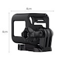 Miniatyrbild 3 av 4: Skyddande ramfodral för Gopro Hero 4 chassiramsskyddsfäste för Gopro Hero 5 Session-kamera tillbehör（svart färg）