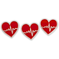 Miniatyrbillede 3 af 3: Hjerterytme EKG/EKG sygeplejerske redningsline reversnål, 1 stk.