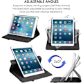 Miniatyrbild 6 av 7: Fodral för iPad 9:e generationen (2021)/ 2020 iPad 8/7:e generationen för 10,2 tum iPad, 360 graders roterande skyddande iPad-fodral (Marinblå)
