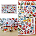 Miniatyrbild 5 av 5: Mini Julgranspynt i Resin, Set om 48 - Rustika Juldekorationer - Små Miniatyrjulgranspynt - Tomte, Snögubbe, Pepparkaksgubbe, Ängel