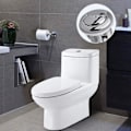 Pikkukuva 2 / 5: Universaali WC-painikkeen yksittäinen/kaksinkertainen painikehuuhteluventtiilin vaihto sopii 38 mm:iin