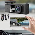 Miniatyrbild 2 av 5: Smart Dash Cam, 1080P Full HD, Smart Dash Camera för bilar, inbyggd G-sensor, WDR, kraftfull nattvision