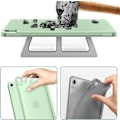 Miniatyrbild 5 av 5: iPad Air 4 Fodral 2020 - iPad Air 4:e generation Fodral 10,9 tum Lätt Smalt Omslag Med Genomskinlig Frostad Hård Bak [stöder Touch ID](matcha Grön