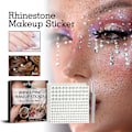 Pikkukuva 4 / 5: 2 arkkia kasvorinestone-tarraa Halloween-glitter kasvorinestone-tarraa