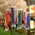 Miniatyrbillede 2 af 3: 5 stk. japanske karpevindstrømper Streamers Fiskeflag Drage Japansk karpe