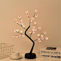Miniatyrbillede 1 af 5: Bordplade Bonsai Træ Lys Med LED Kirsebær Blomster Træ Lampe