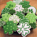 Miniatyrbild 4 av 5: 6 st kakformar Shamrock fyrklöverform
