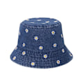 Miniatyrbild 1 av 5: Populär liten prästkrage broderad bomull sommar jeans hink hatt keps för herr vår fiskare hatt utomhus resor solskydd gåva（medium bule）