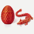 Miniatyrbillede 3 af 5: 2024 3D-trykt leddelt drage med drageæg 3dragon krystal drage fidget legetøj