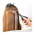 Miniatyrbilde 4 av 4: Tape In Hair Extensions Tenger Rustfritt Stål Flat Surface Extensions Tape Sealing Clamp Tenger Til