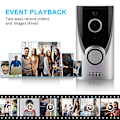 Miniatyrbild 4 av 5: Hem WiFi Smart Trådlös Säkerhetsdörrklocka Visuell Intercom Inspelningsvideopaket