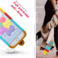 Miniatyrbild 5 av 5: Regnbågs-Popsicle-fodral för iPhone 6 Plus/6S Plus/7 Plus/8 Plus Cartoon Rolig Kawaii Silikonfodral Fidget Unik Design Estetisk för Flickor Pojkar Barn C