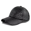 Miniatyrbillede 1 af 5: Imiteret krokodillelæder baseball cap europæisk og amerikansk baseball cap husholdningslæder par hat buet skygge hat solskærm kasket lys boa