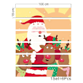 Miniatyrbild 4 av 5: 3D Julgran - 39.3 Tum X 7.08 Tum - 40 - Med Presentaskar Självhäftande Trappstegsdekaler Julfest Heminredning