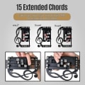 Miniatyrbillede 5 af 5: Opgraderet One-key Guitar Chord Trainer Chord Learning Assisted Tool 25 Akkorder Til Begyndere
