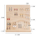 Miniatyrbild 3 av 5: Träörhänge smycken hängare stativ arrangör hållare display smycken 108 hål rack förvaringsställ display butik dekoration