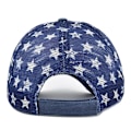 Miniatyrbillede 3 af 5: Tre-dimensionelt broderi baseball cap vasket amerikansk flag broderi cap mesh cap femspidset stjerne mesh cap