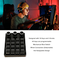 Miniatyrbild 4 av 5: SBSGV Programmerbar knappsats 16 tangenter 3 knappar Blå brytare Mekanisk Hot Swappable Mini knappsats för spelkontor Media