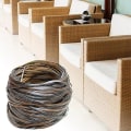 Miniatyrbillede 3 af 5: Kaffe Gradient Flad Syntetisk Rattan Flet Materiale Plast Rattan Til Strik Og Reparation Stol Fane