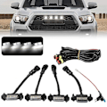Miniatyrbillede 1 af 5: 4x Raptor Style Hvide LED-grillys til Toyota Tacoma TRD Pro 2016-2023 - SNNGV