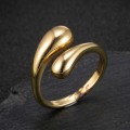 Miniatyrbild 5 av 5: WABJTAM Minimalistisk tåringset Enkelt öppet tunt band Ring Justerbar för kvinnor Flickor（silver，ett par）