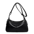 Handväska 100% Kohud Lyxig Tryck Handväskor Damväskor Designer Crossbody Väska för Dam Plånböcker Handväskor Högkvalitativt Läder Tote（Svart）
