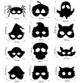 Miniatyrbild 2 av 2: Repmålnings-gör-det-själv-mask Halloween-fest dansmask semesterdekorationer