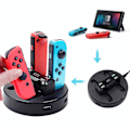 Miniatyrbild 1 av 5: Multifunktionell laddare 4 laddningsstation Dock för Nintendo Switch