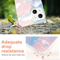 Miniatyrbild 4 av 5: Söt Transparent Kristalldesignat iPhone 13 Skal 6,1 tum 2021 Släppt, Stötsäkert Skyddande Hållbart Telefonfodral Smalt Omslag för Vit Moln Estetik G