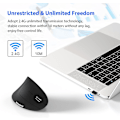 Miniatyrbild 3 av 5: Vertikal Mus, Ergonomisk Trådlös Mus, Datormus Med 2.4g Bärbar Slank Optisk Trådlös Mus Tyst För Laptop Optisk Mus Med 6 Knappar