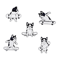 Miniatyrbild 1 av 5: GHYT Söta emalj-pins för ryggsäckar, anime-tecknade pins för jacka, pins-set för kläder, väskor, jackor, accessoarer, DIY-hantverk pins-set.