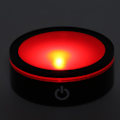 Miniatyrbild 2 av 5: Led-bas i kristall, svart, platt touch, multifunktionell, färgglad, vitt ljus, 3d inre snidning, laserbas