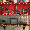 Miniatyrbild 5 av 5: Julgirlang 2-pack Ljusslinga Varje 2 m 20 LED, Röda Bär, Kottar och Klocka, Julbelysning för Spiselkrans Trappa, Juldekoration