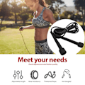 Miniatyrbild 4 av 6: 1 st 2,8M Speed Jump Rope Professionell Barn Vuxen Gym PVC Hopprep Justerbar Träningsutrustning Muskel Boxning Träning black